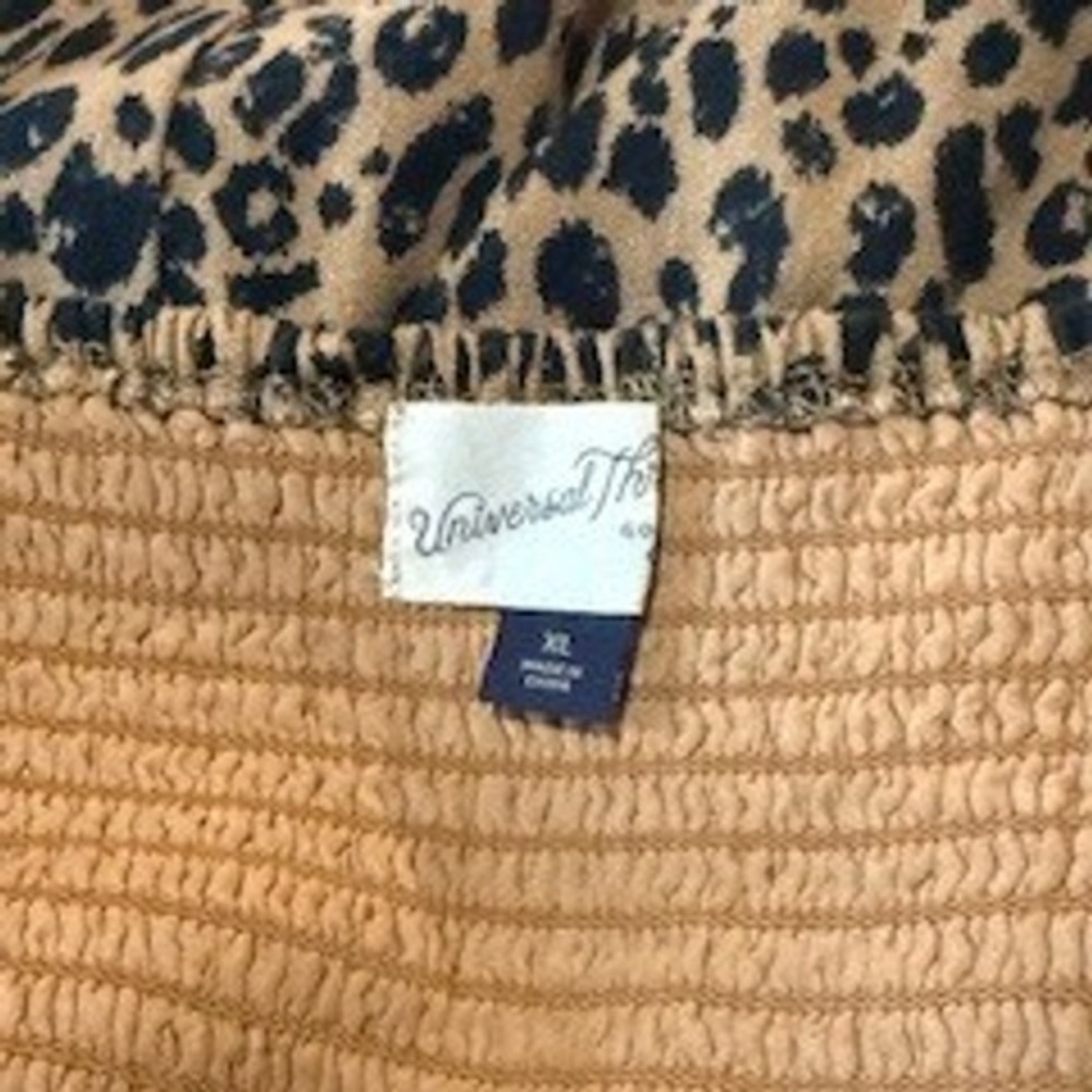 Universal Thread Leopard Print Strapless Smocked … - image 8